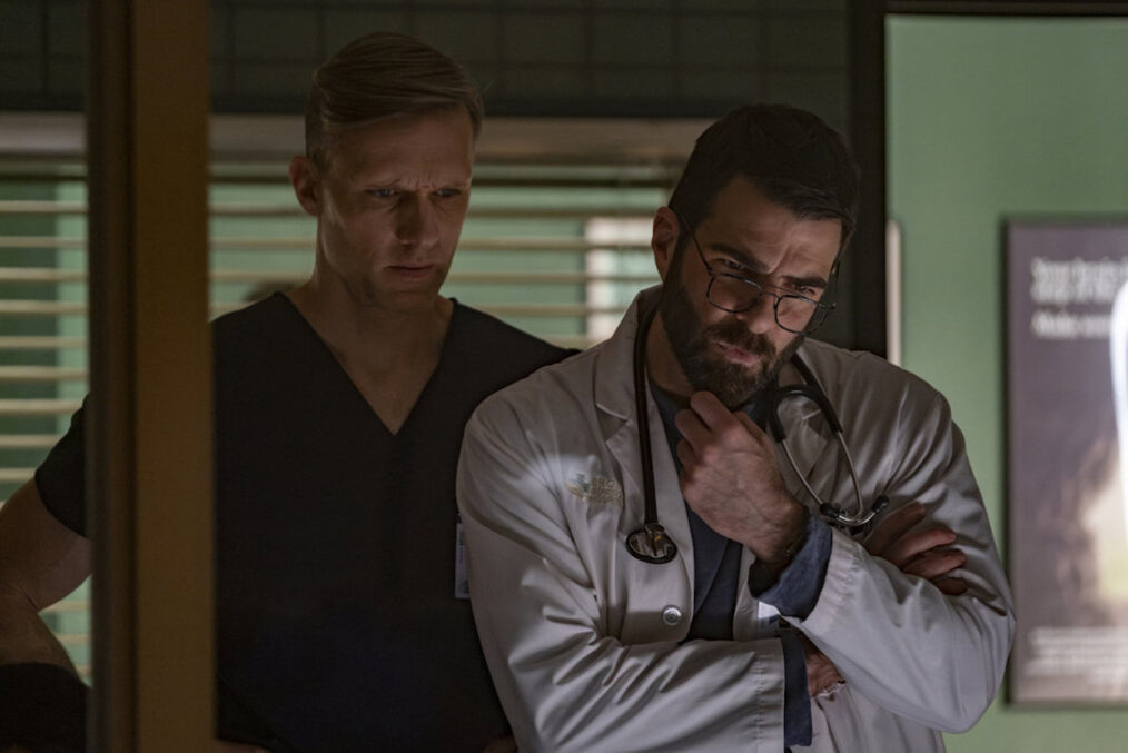 Teddy Sears as Dr. Josh Nichols, Zachary Quinto as Dr. Oliver Wolf in 'Brilliant Minds'