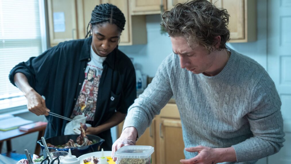 Ayo Edebiri and Jeremy Allen White in 'The Bear' Season 2