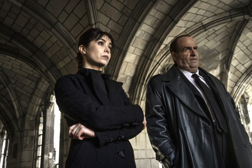 Cristin Milioti and Colin Farrell in 'The Penguin' Season 1