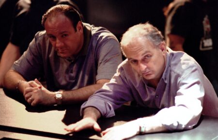 James Gandolfini and David Chase from 'The Sopranos'