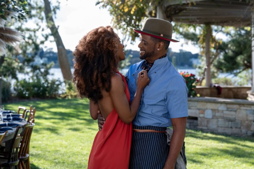 DeWanda Wise as Sloane and Blair Underwood as Richard — 'Three Women'