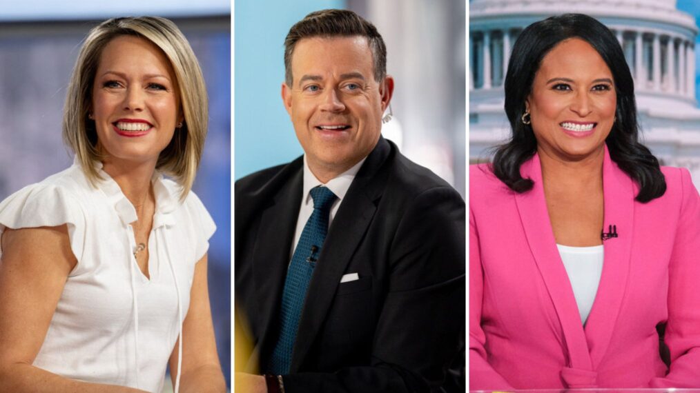 Dylan Dreyer, Carson Daly, and Kristen Welker for 'Today'