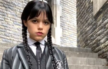 Jenna Ortega behind the scenes of 'Wednesday' Season 2