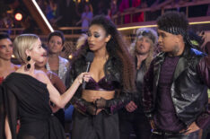 Julianne Hough, Chandler Kinney, Brandon Armstrong on Dancing With the Stars - 'Hair Metal Night'