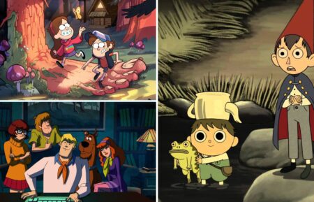 'Over the Garden Wall' Greg (Collin Dean) and Wirt (Elijah Wood), 'Gravity Falls' Mabel (Kristen Schaal), Dipper (Jason Ritter), 'Scooby Doo: Mystery Incorporated' Velma (Mindy Cohn), Shaggy (Matthew Lillard), Fred (Frank Welker), Daphne (Grey De Lisle), and Scooby (Frank Welker)