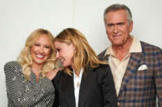 Anna Camp, Julie Bowen, and Bruce Campbell at NYCC 2024