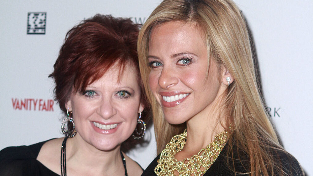 Caroline Manzo and Dina Manzo attend the First Annual Jones New York power lunch at The Campbell Apartment on September 23, 2010 in New York City.