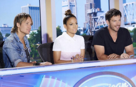 Keith Urban, Jennifer Lopez, and Harry Connick Jr. in American Idol