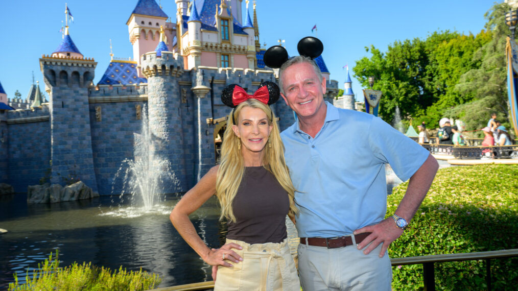 Joan Vassos and Chock at Disneyland Resort in The Golden Bachelorette