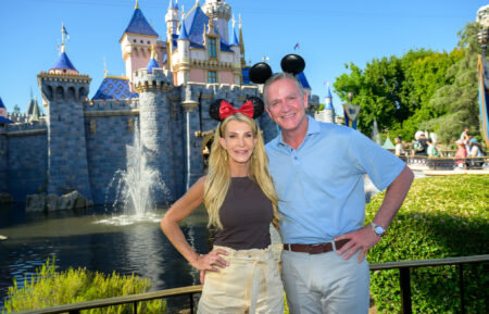 Joan Vassos and Chock at Disneyland Resort in The Golden Bachelorette