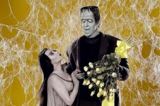 Yvonne De Carlo, Fred Gwynne in The Munsters, 1964-66.