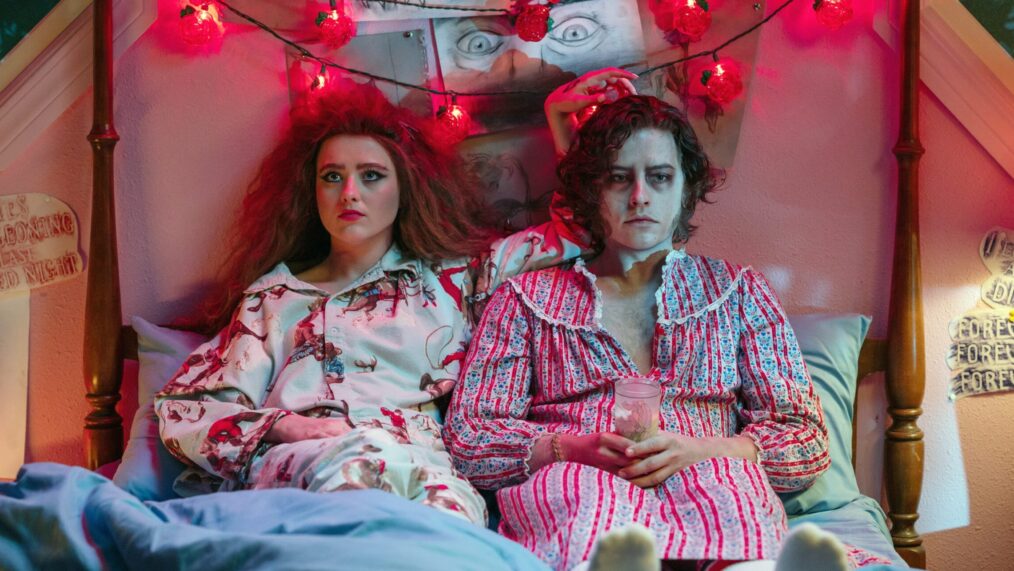 Kathryn Newton and Cole Sprouse in 'Lisa Frankenstein'