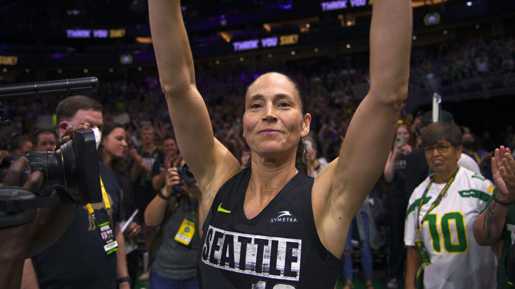 Screenshot of Sue Bird from 'Sue Bird in the Clutch' on Netflix