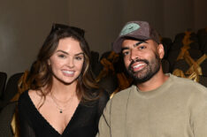 Susie Evans and Justin Glaze attend Uber One For Students Presents Giggly Squad at Schoenberg Hall on September 22, 2024 in Los Angeles, California.