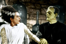 Elsa Lanchester, Boris Karloff in The Bride of Frankenstein