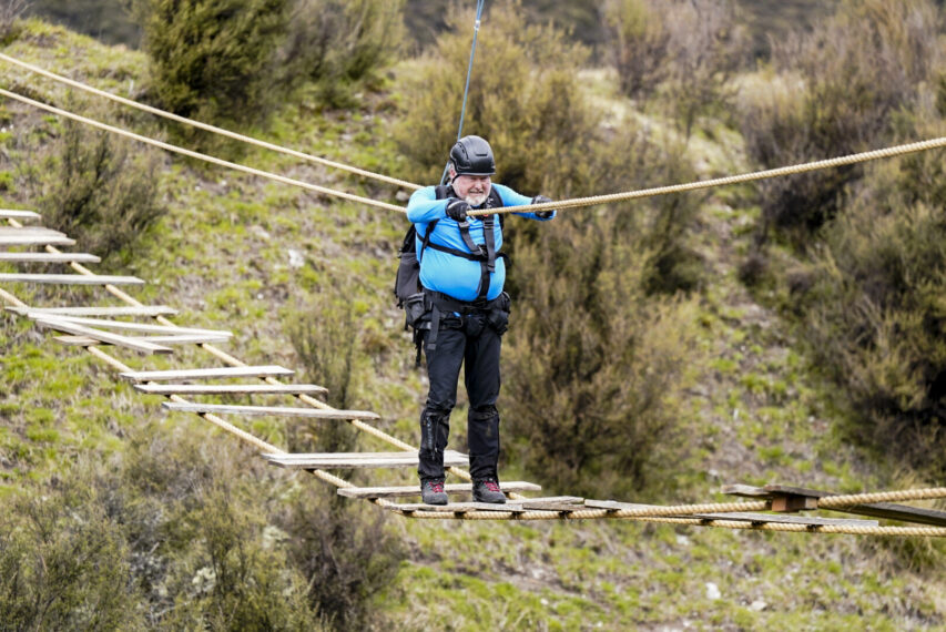 “Hard Choices Must Be Made” – After an unexpected twist reverberates throughout the group, game plans shift as they begin to tackle harder terrain. While the trekkers are challenged with crossing an extremely rickety bridge, emotions surge as the Mountain’s Keeper arrives with a shocking choice for the trekkers to make, leaving one person’s fate hanging by a thread, on THE SUMMIT, Wednesday, Oct. 9 (9:30-11:00 PM, ET/PT) on the CBS Television Network, and streaming on Paramount+ (live and on-demand for Paramount+ with SHOWTIME subscribers, or on-demand for Paramount+ Essential subscribers the day after the episode airs)*. Manu Bennett serves as host. Pictured: Bo Martin. Photo: Sean Beale/CBS ©2023 CBS Broadcasting, Inc. All Rights Reserved.