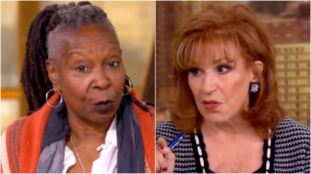 Whoopi Goldberg and Joy Behar on The View on October 9