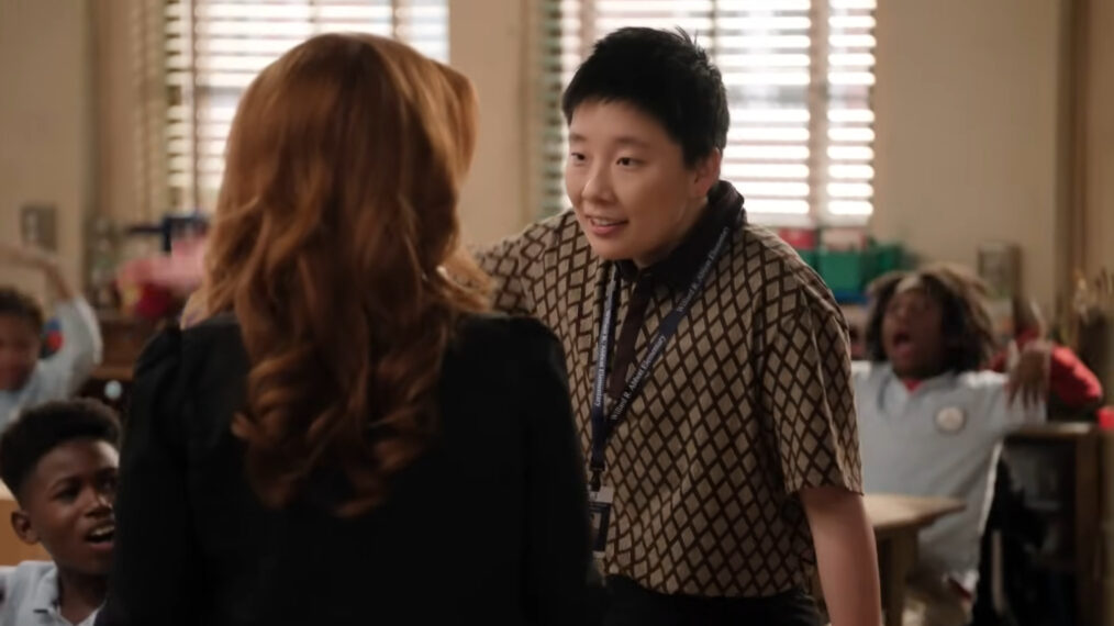 Sabrina Wu as Cassidy Geoffrey on 'Abbott Elementary'