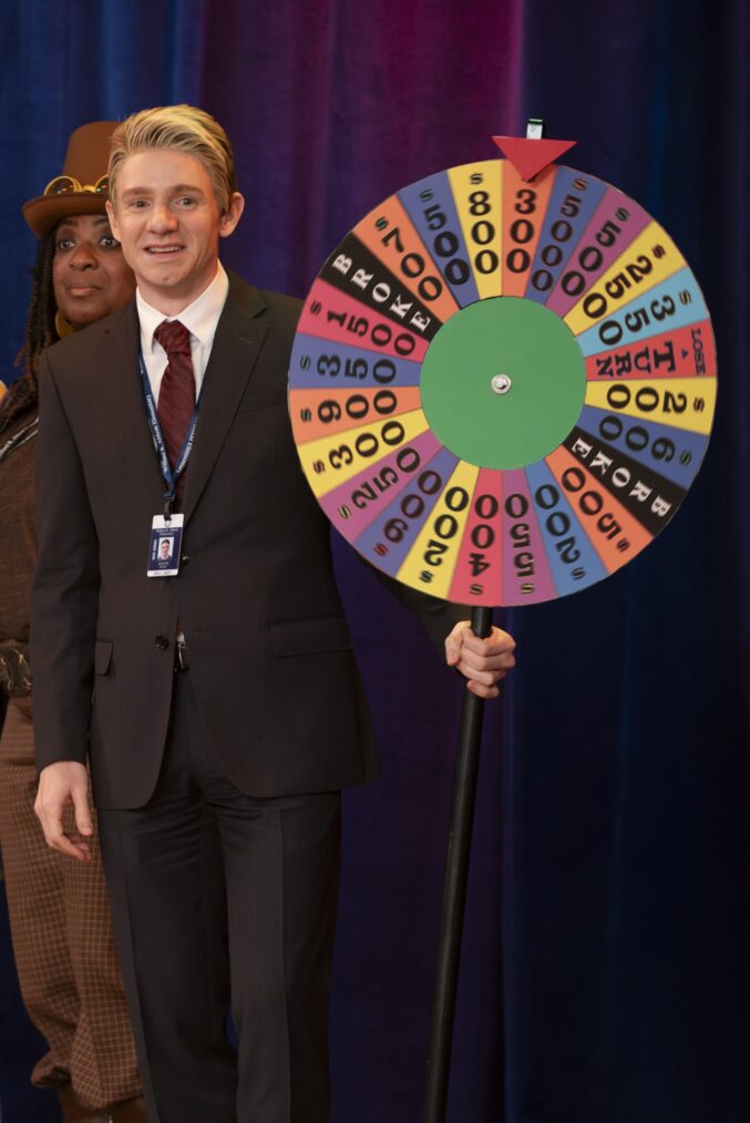 Chris Perfetti as Pat Sajak for 'Abbott Elementary's Season 4 Halloween episode