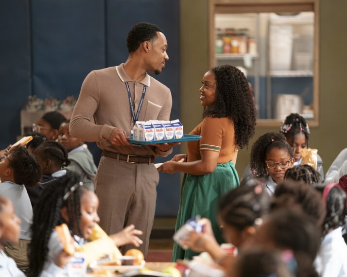 Tyler James Williams and Quinta Brunson in the 'Abbot Elementary' Season 4 Premiere