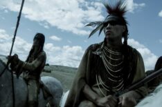 Tokala Black Elk as Buffalo Run and Derek Hinkey as Red Feather — 'American Primeval'