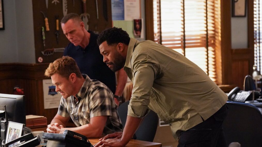 Patrick John Flueger as Officer Adam Ruzek, Jason Beghe as Sgt. Hank Voight, LaRoyce Hawkins as Officer Kevin Atwater — 'Chicago P.D.' Season 12 Episode 3 