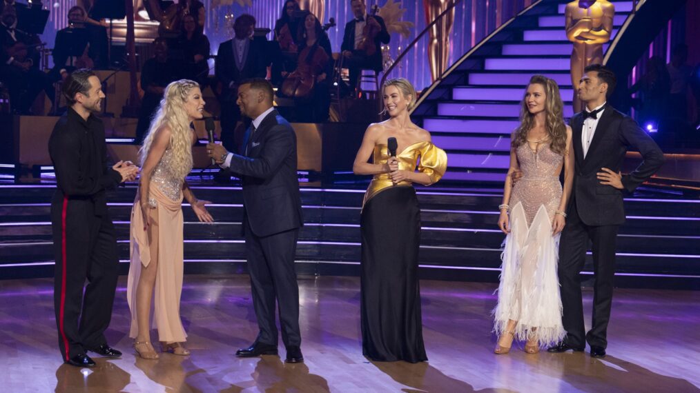 Pasha Pashkov, Tori Spelling, Alfonso Ribeiro, Julianne Hough, Anna Delvey, and Ezra Sosa for 'Dancing with the Stars'