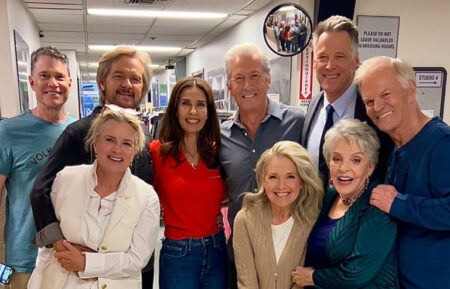 'Days of Our Lives' cast - Peter Reckell (Bo Brady), Stephen Nichols (Steve Johnson), Mary Beth Evans (Kayla Johnson), Kristian Alfonso (Hope Brady), Charles Shaughnessy (Shane Donovan), Melissa Reeves (Jennifer Horton), Matthew Ashford (Jack Deveraux), Susan Seaforth Hayes (Julie Williams) and Josh Taylor (Roman Brady)