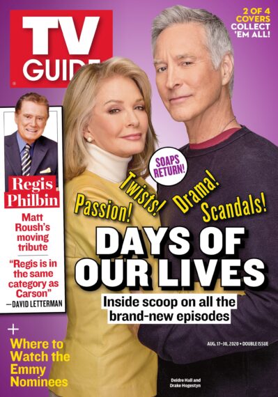 'Days of Our Lives' stars Deidre Hall and Drake Hogestyn on the cover of TV Guide Magazine, August 2020