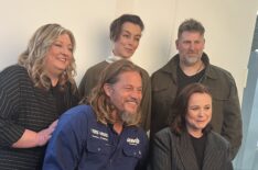 Dune: Prophecy's showrunner/executive producer Alison Schapker, Travis Fimmel, Olivia Williams, Emily Watson, and executive producer Jordan Goldberg at NYCC 2024