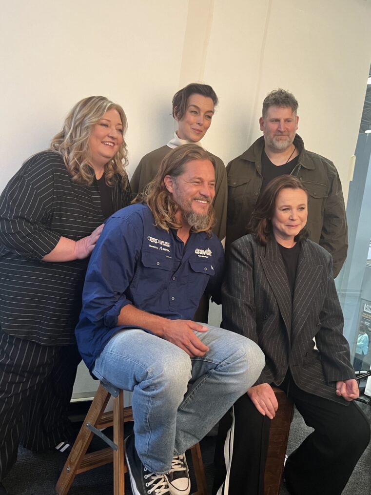 Dune: Prophecy's showrunner/executive producer Alison Schapker, Travis Fimmel, Olivia Williams, Emily Watson, and executive producer Jordan Goldberg at NYCC 2024