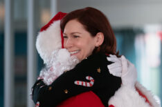 Carrie Preston as Elsbeth Tascioni in the 'Elsbeth' Season 2 Christmas episode - 'Gold, Frankincense, and Murder'