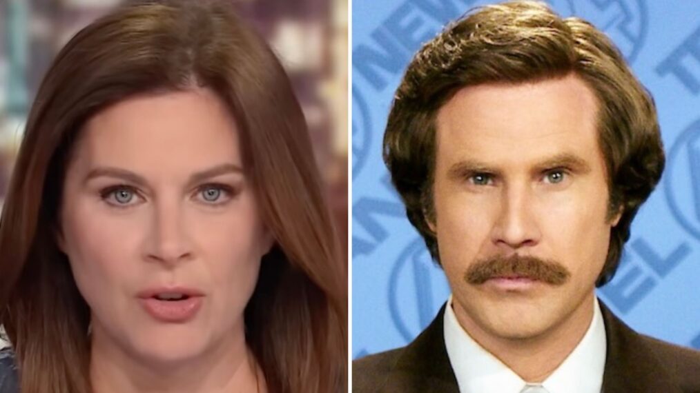 Erin Burnett and Will Ferrell