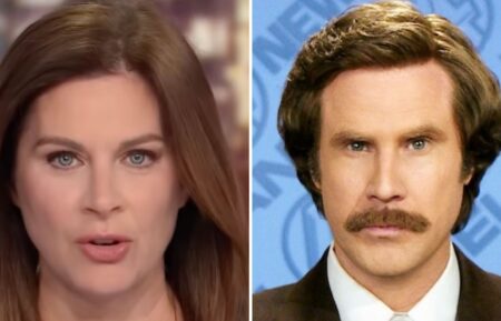 Erin Burnett and Will Ferrell