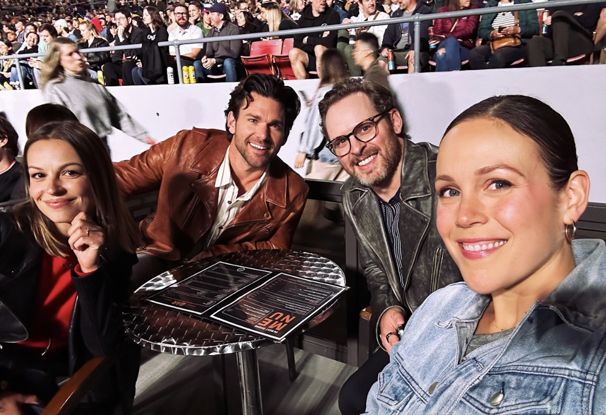 Kayla Wallace, Kevin McGarry, Ben Rosenbaum and Erin Krakow at a concert