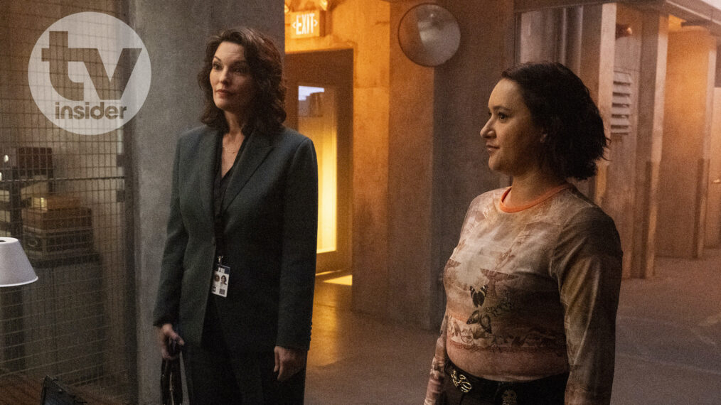 Alana De La Garza as Special Agent in Charge Isobel Castille and Keisha Castle-Hughes as Special Agent Hana Gibson — 'FBI: Most Wanted' Season 6 Episode 2 