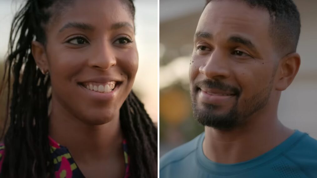 Jessica Williams as Gaby, Damon Wayans Jr. in 'Shrinking' Season 2