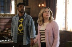 Utkarsh Ambudkar and Rose McIver in 'Ghosts' Season 4