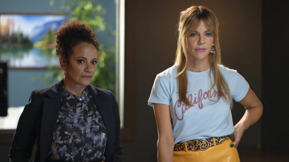 Judy Reyes and Kaitlin Olson in 'High Potential' Season 1 Episode 6 - 'Hangover'