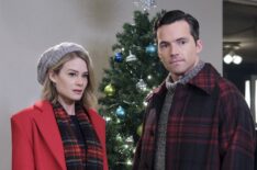 Kim Matula and Ian Harding in 'Ghosts of Christmas Always'