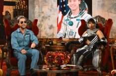 Lance Bass and Jennifer Hudson during Halloween