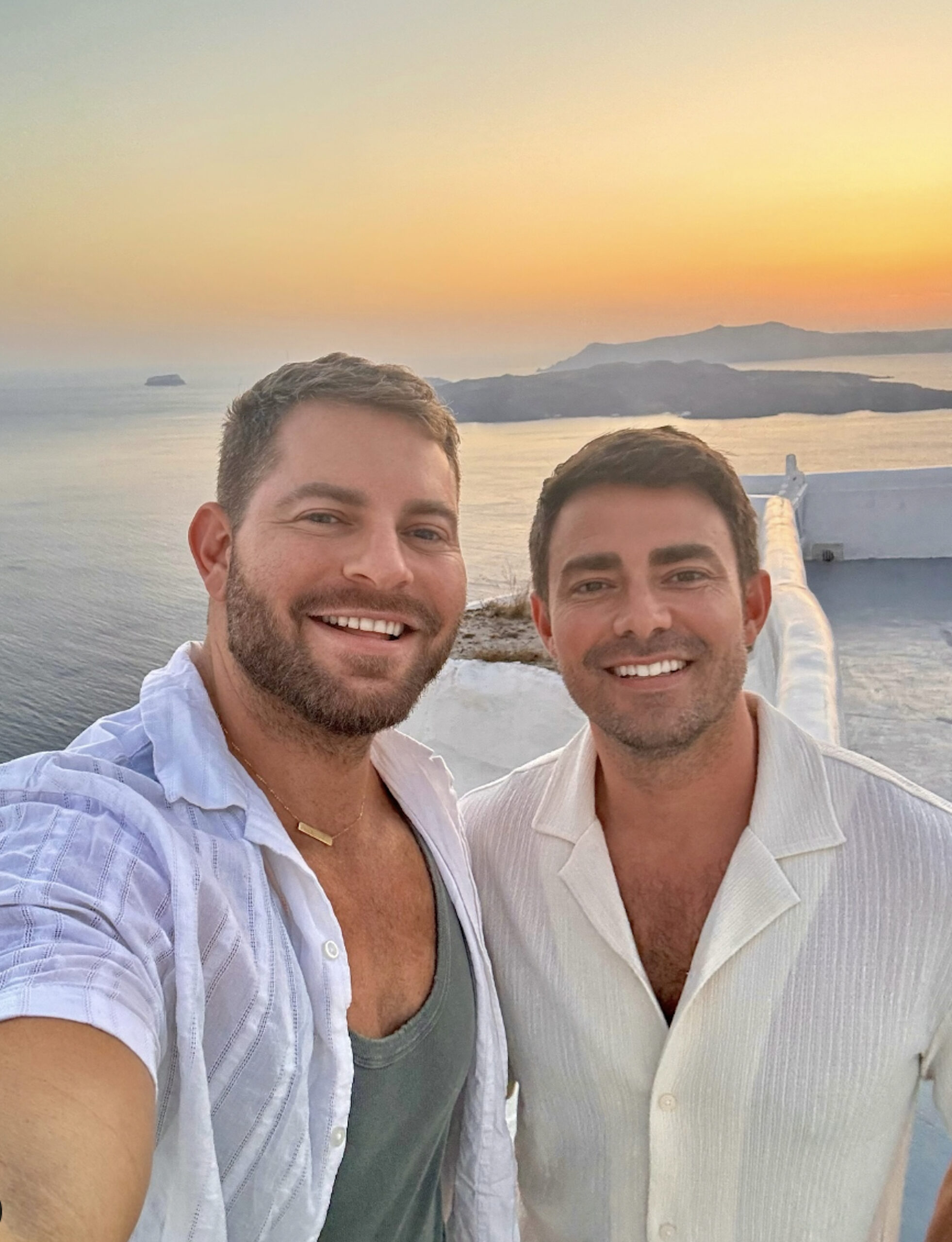 Jonathan Bennett and husband Jaymes Vaughan together