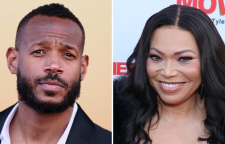 Marlon Wayans (L), Tisha Campbell (R)