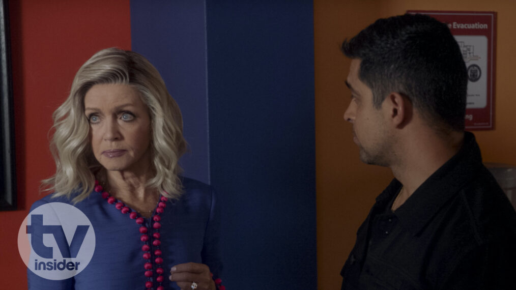 Donna Mills as Wanda Presscott and Wilmer Valderrama as Nick Torres — 'NCIS' Season 22 Episode 3 