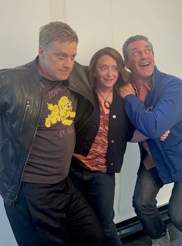 Alan Tudyk, Rachel Dratch, and Jon Hamm of Grimsburg at NYCC 2024