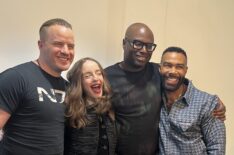 Rob Kazinsky, Kacey Rohl, Omari Hardwick, and Olatunde Osunsanmi of Star Trek: Lower Decks at Comic-Con 2024