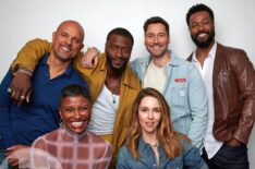 Ben Watkins, Aldis Hodge, Ryan Eggold, Isaiah Mustafa, Samantha Walkes, and Alona Tal for 'Cross' at NYCC 2024