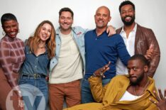 Samantha Walkes, Alona Tal, Ryan Eggold, Ben Watkins, Isaiah Mustafa, and Aldis Hodge for 'Cross' at NYCC 2024