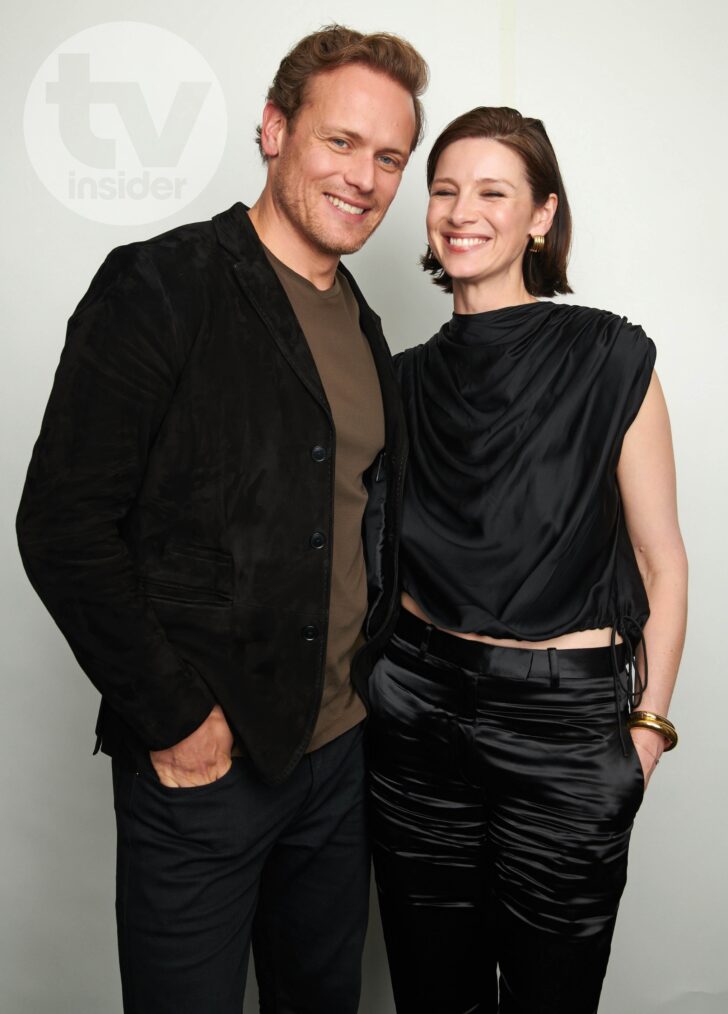 'Outlander's Sam Heughan and Caitríona Balfe in TV Insider's NYCC 2024 portrait studio