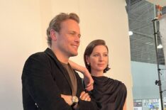 Sam Heughan and Caitriona for 'Outlander' at NYCC 2024